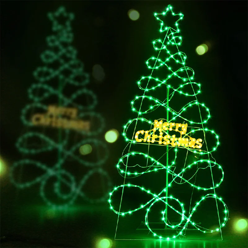 5.5ft 1.7m 230 RGB LED Christmas Tree Motif Lights Xmas Trees Decoration