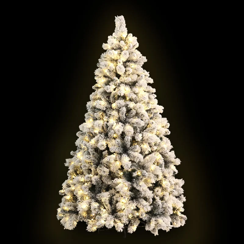 6ft 1.8m 350 LED Christmas Tree xmas Tree Snowy Tips