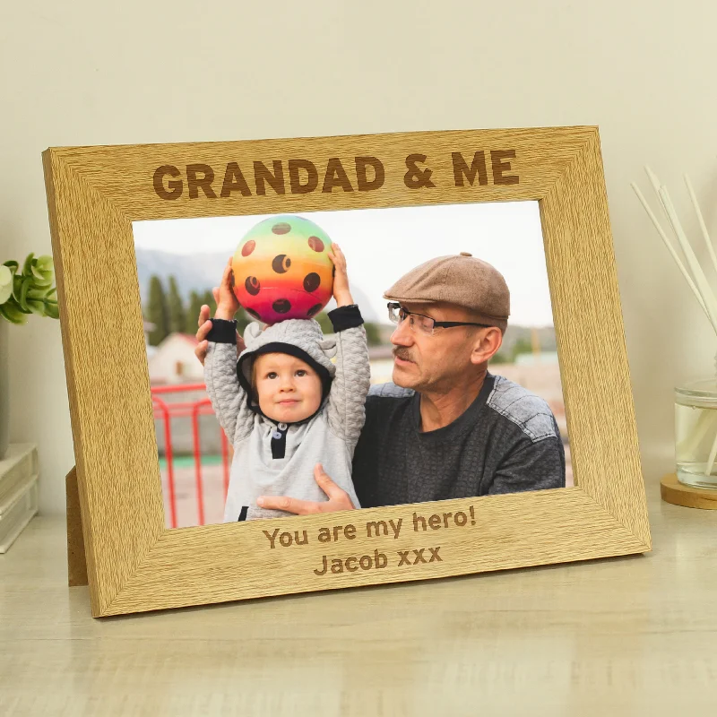 Personalised 5x7 Grandad & Me Photo Frame - Personalise It!