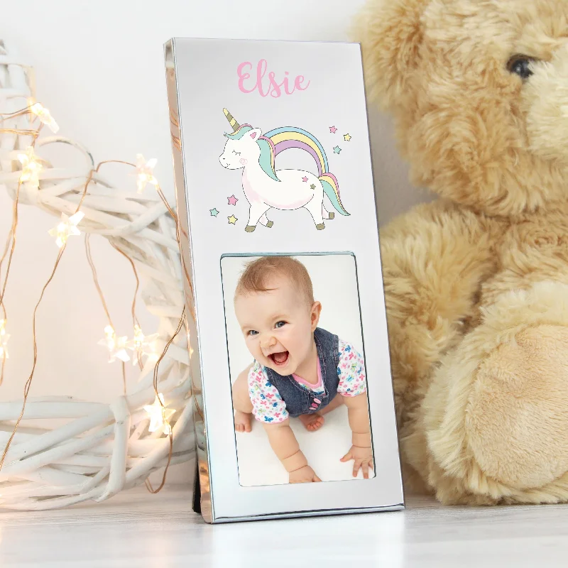 Personalised  Baby Unicorn 2x3 Photo Frame - Personalise It!