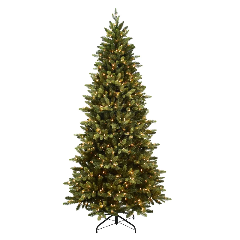 Pre-Lit 7.5' Slim Westford Spruce Artificial Christmas Tree with 500 Lights, Green