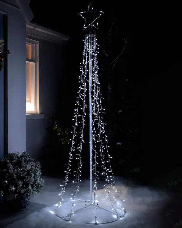 LED Waterfall Pop-Up Christmas Tree, 200 cm