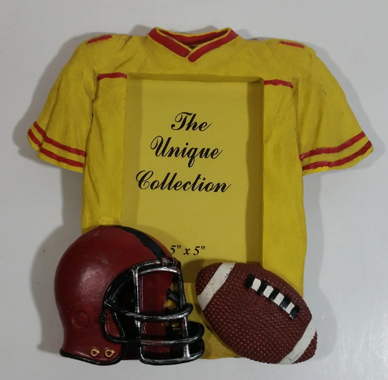 The Unique Collection Football Sports Themed 3 1/2" x 5" Resin Picture Photo Frame