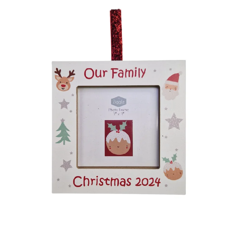 Baby's 'Our Family Christmas 2024' Photo Frame