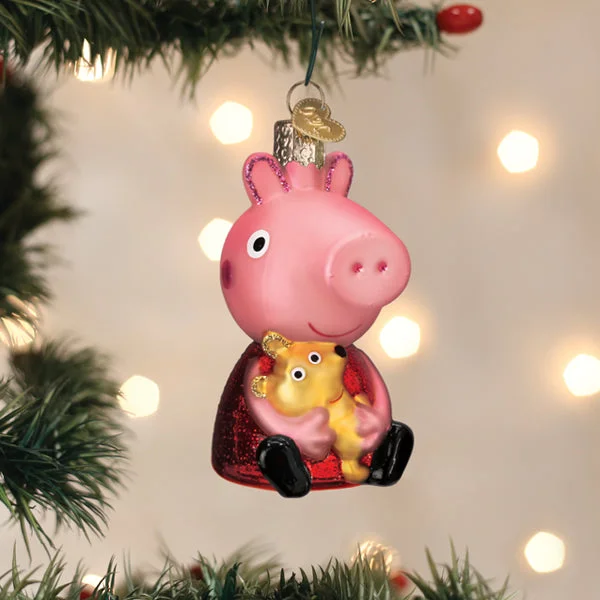 Peppa Pig With Teddy Ornament