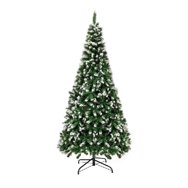 Christmas Tree Snowy Xmas Decorations Home Decor Green