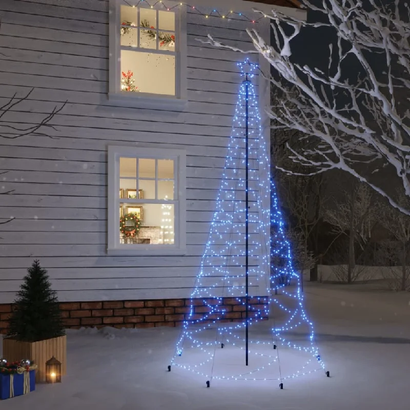 Christmas Tree with Spike Blue 500 LEDs 300 cm