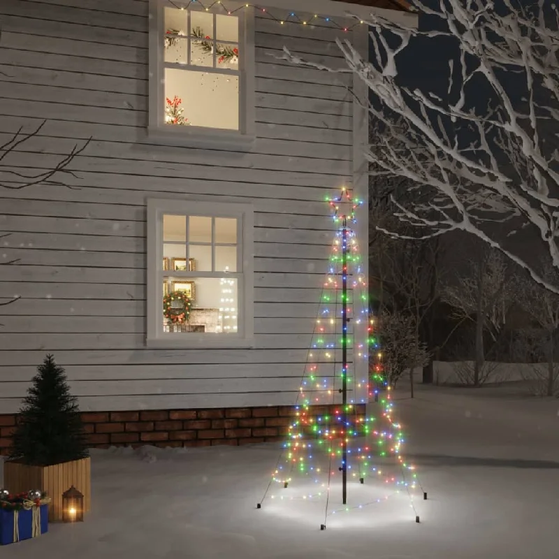 Christmas Tree with Spike Colourful 200 LEDs 180 cm