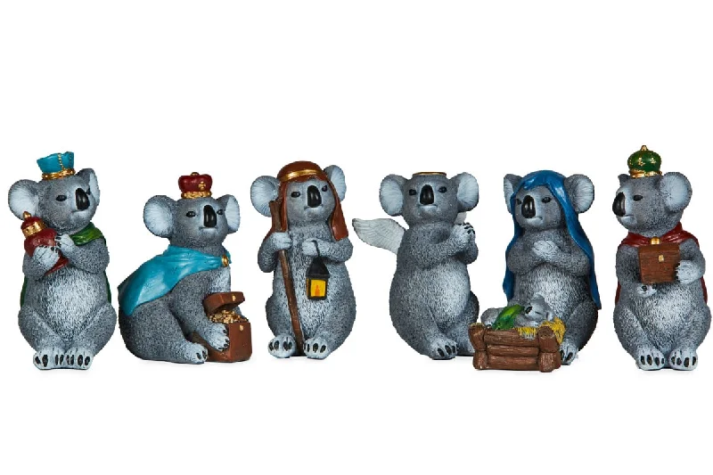 7 Piece Koala Christmas Nativity Scene