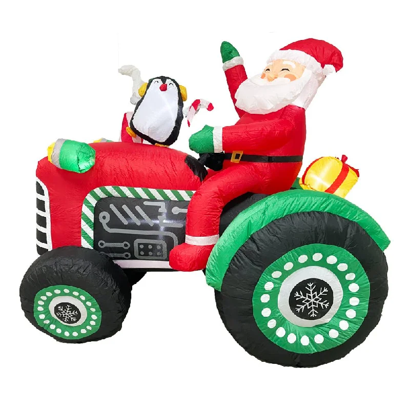 Radiant Christmas Lights - Tractor and Penguin Gift