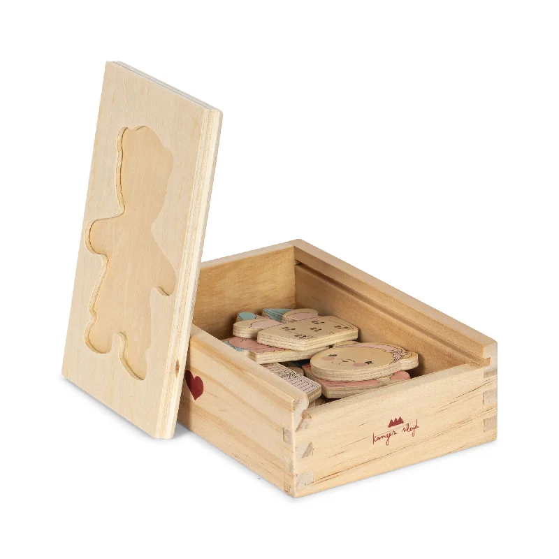 Wooden Teddy Dress Up Puzzle by Konges Sløjd